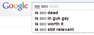 Is SEO Dead Google Autosuggest Search