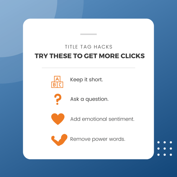 seo title tag ideas to get more clicks