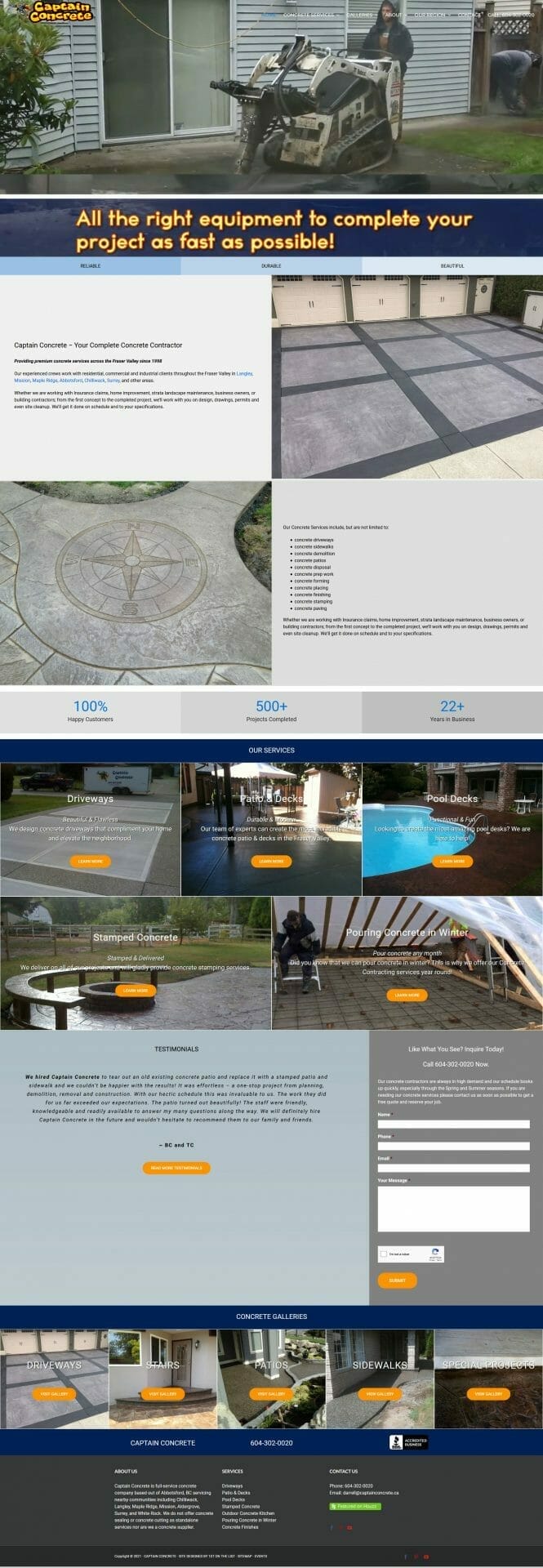 Client examples of stamped concrete