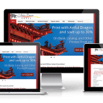 Artful Dragon website displayed on a smartphone, a tablet, a laptop and a desktop.