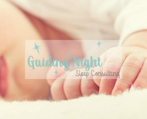 Guiding Night Sleep Consulting featured image showing the hands of a sleeping baby.