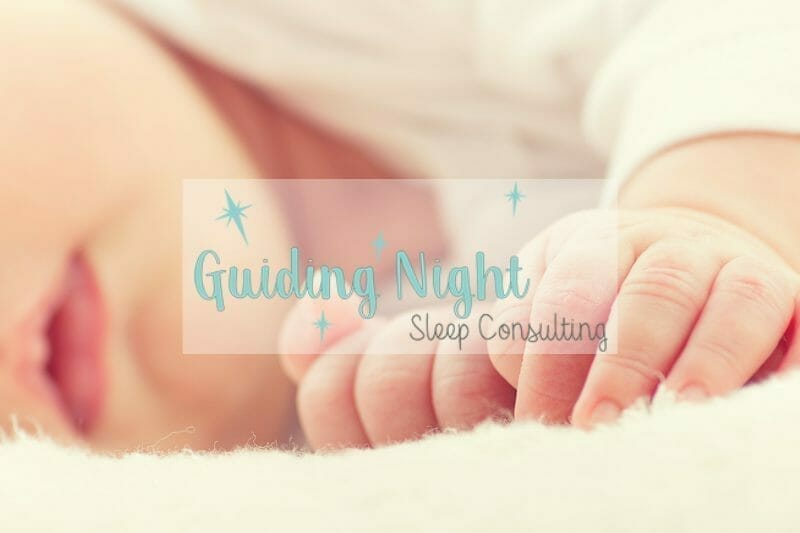 Guiding Night Sleep Consulting featured image showing the hands of a sleeping baby.