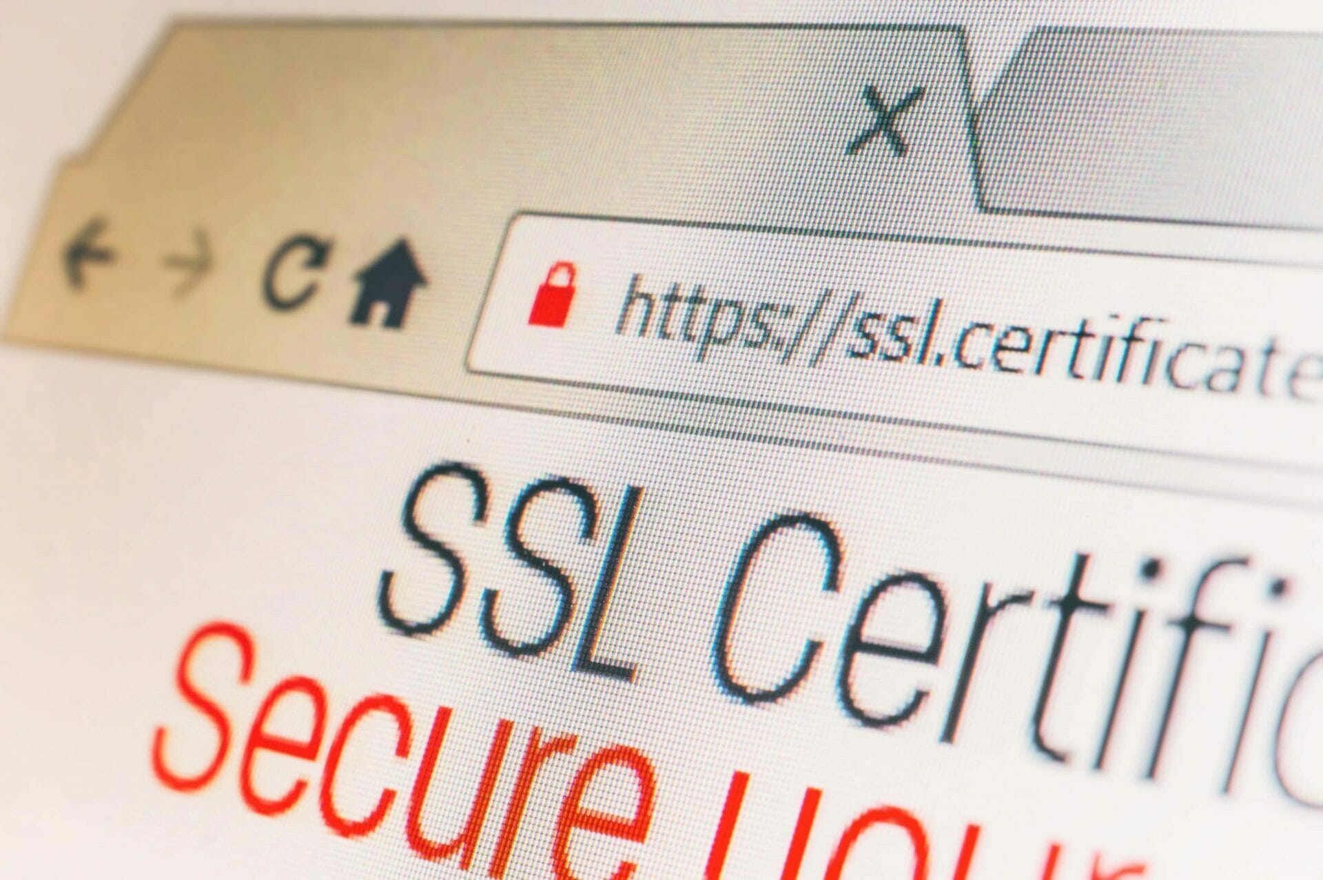 HTTPS SSL Certificate displaying in a browser.