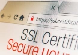 HTTPS SSL Certificate displaying in a browser.