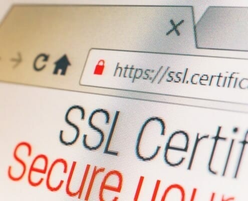 HTTPS SSL Certificate displaying in a browser.