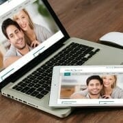 Dentistry on Ellesmere website displayed on laptop and tablet.