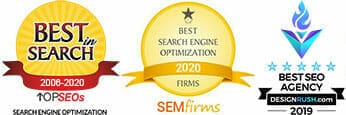 1st on the List Awards - Best in Search, Best SEO Agency