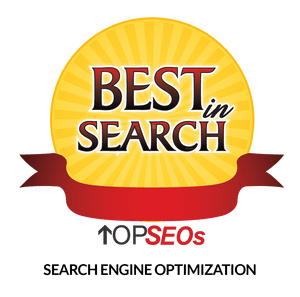 Best in Search Top SEOs badge