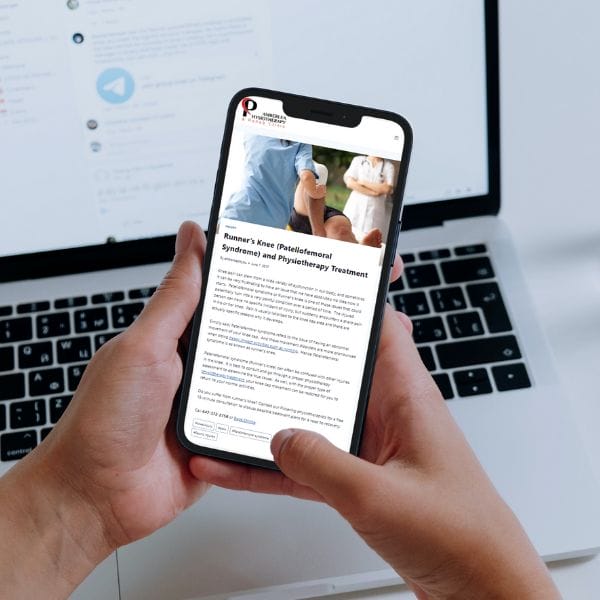 amberlea physiotherapy blog post displayed on mobile device