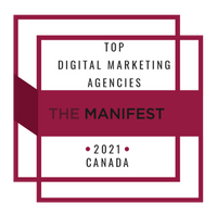 1st on the list Manifest top digital marketing agencies badge