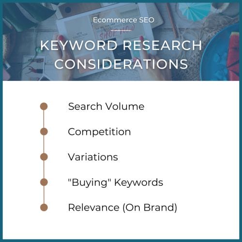 ecommerce seo keyword research considerations