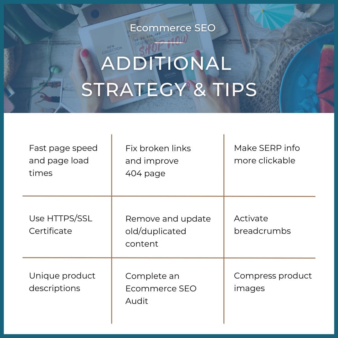 ecommerce seo strategy tips