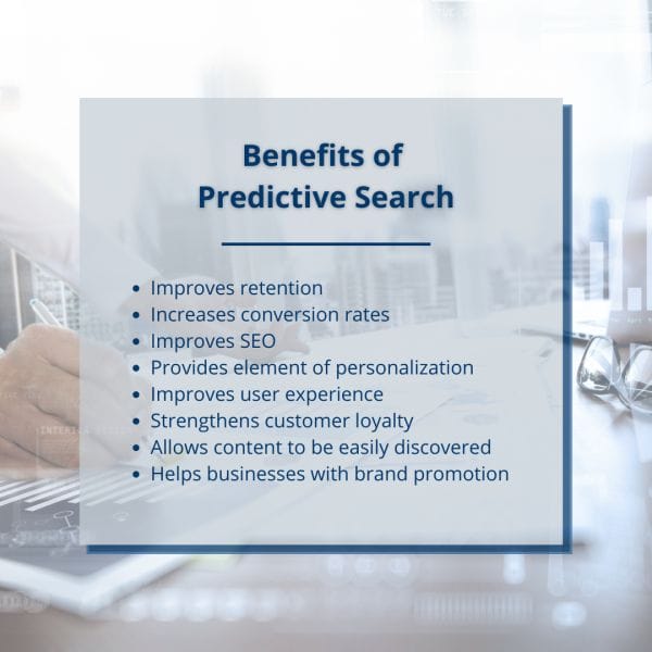 benefits of predictive search for seo