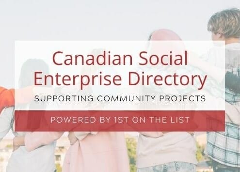 Canadian social enterprise directory powered by 1st on the list - graphic