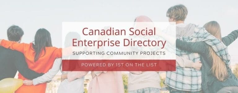Canadian social enterprise directory powered by 1st on the list - graphic