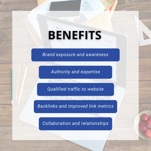 5 benefits guest blogging