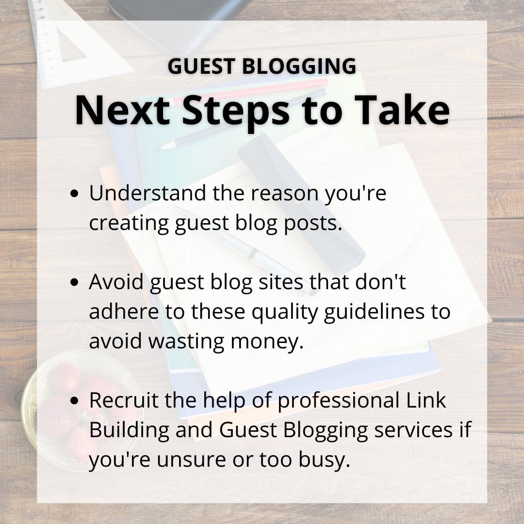 guest blogging next steps to take