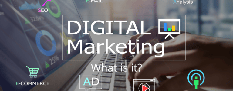 Graphic showing "What is digital marketing?"