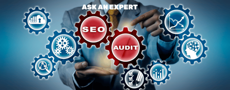 Ask an Expert graphic for an SEO Audit