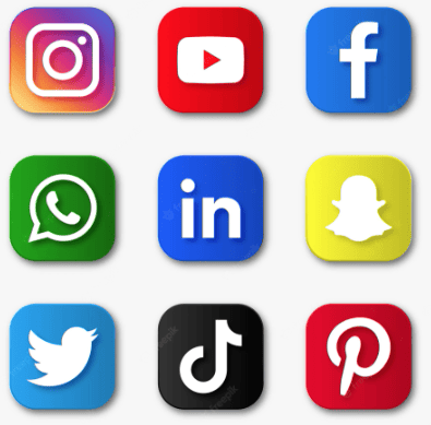 Icons for the Top Social Media Marketing Platforms.