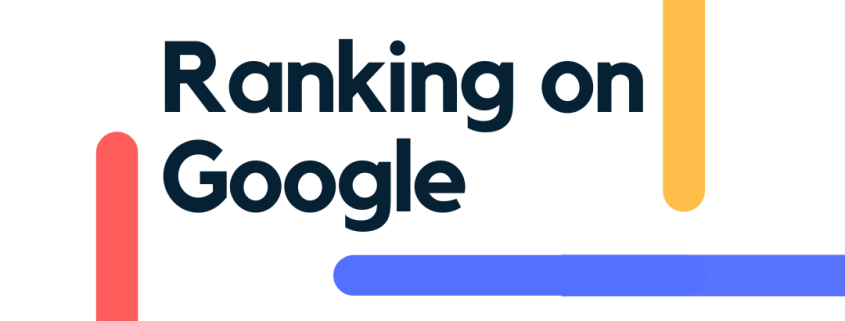 ranking on google image with google brand colors