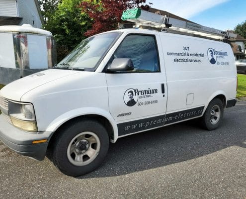 Electrician truck in Abbotsford