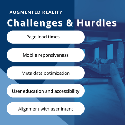 augmented reality seo challenges and hurdles explanation chart