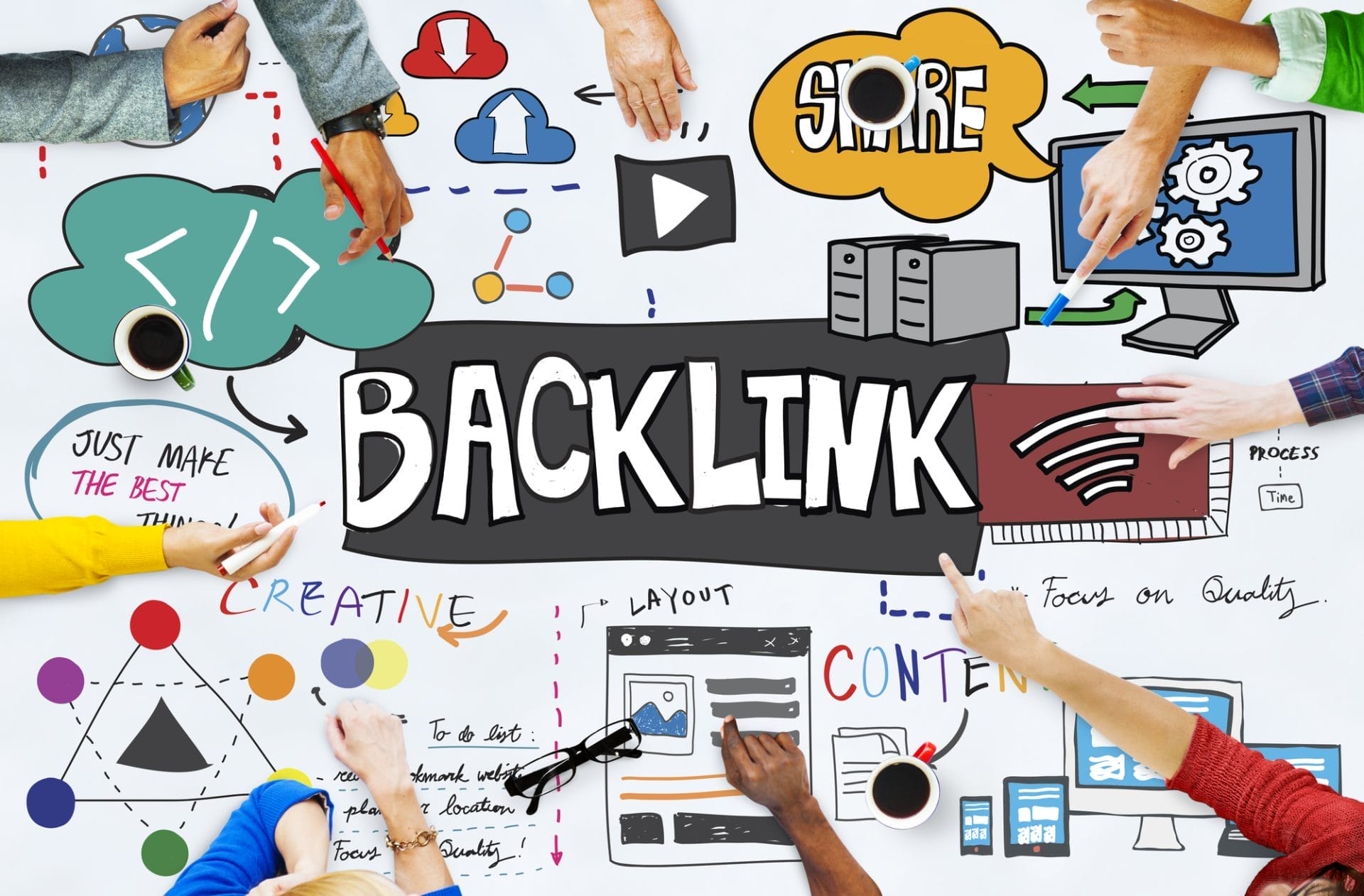 image of many types of backlinks