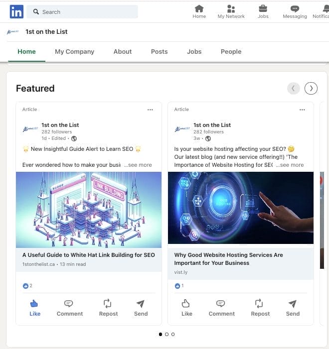 Linkedin Social Sharing