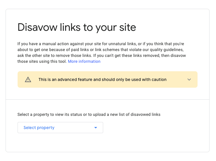 Google's Disavow Tool