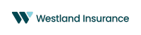 Logo of Westland Insurance featuring a stylized "W" design in shades of blue, followed by the company name in teal.