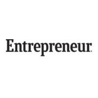 The image shows the word "Entrepreneur" written in black, bold, serif font on a white background.