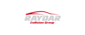 Logo of a company with the name "Baydar" in bold grey letters. A stylized red car shape arches over the text, with "Automotive Group" in smaller red letters beneath. The background is white.